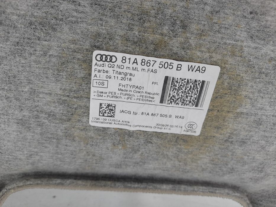 Forra de tejadilho AUDI Q2 (GA)