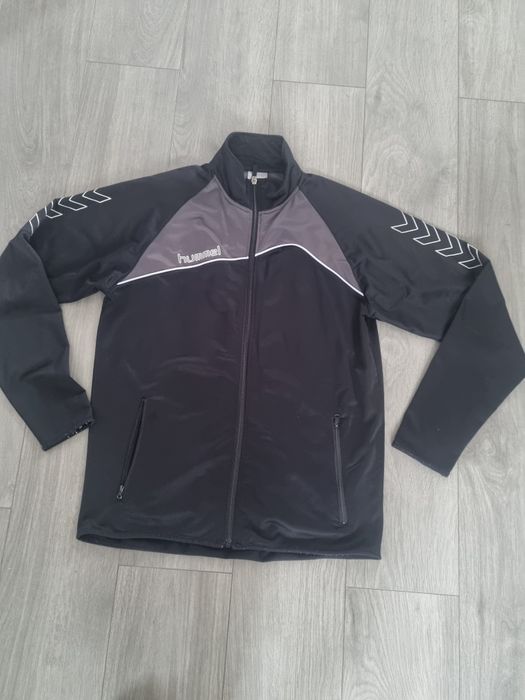 #Dres #bluza #sportowa #L #Hummel #czarna #szara #rozpinana