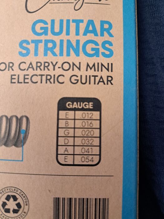 Struny do mini gitary elektrycznej