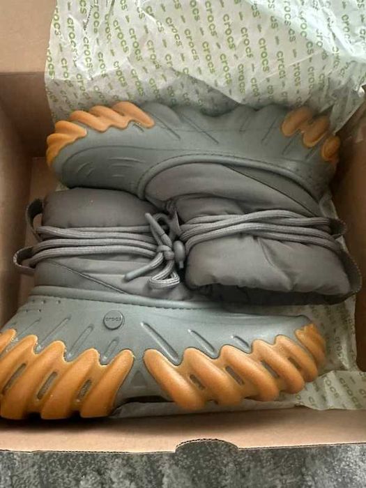 Śniegowce Buty termiczne Crocs Echo Boot oliwkowy khaki 39/40 m7w9