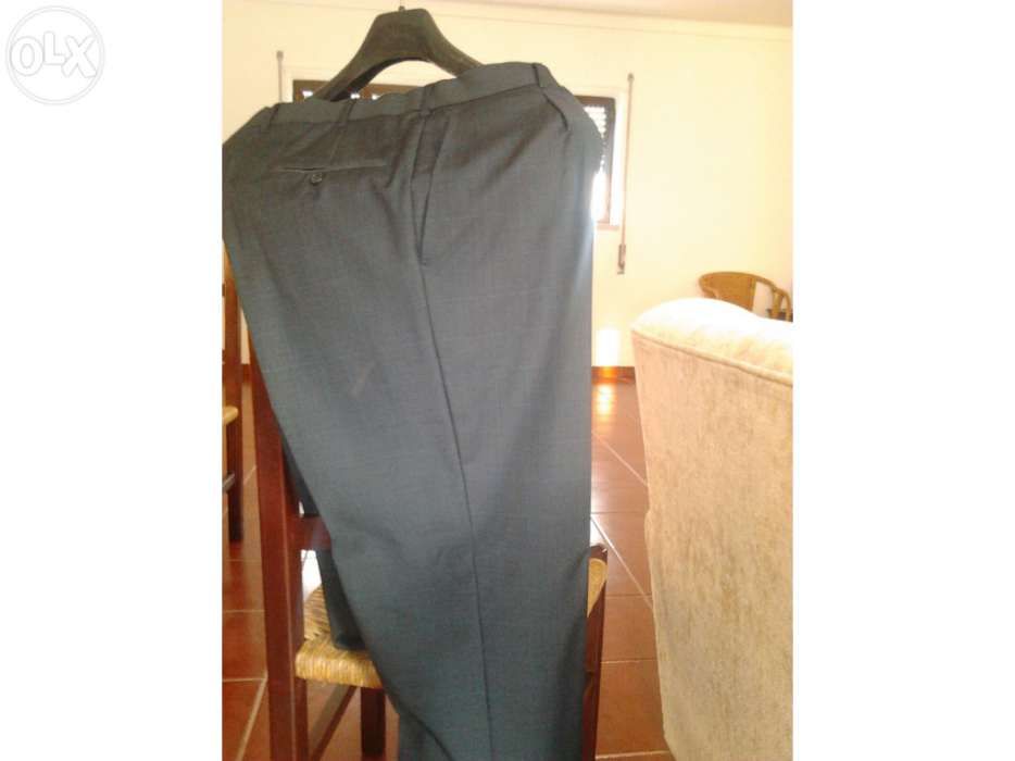 Fato 100% pura lã verão Azul escuro