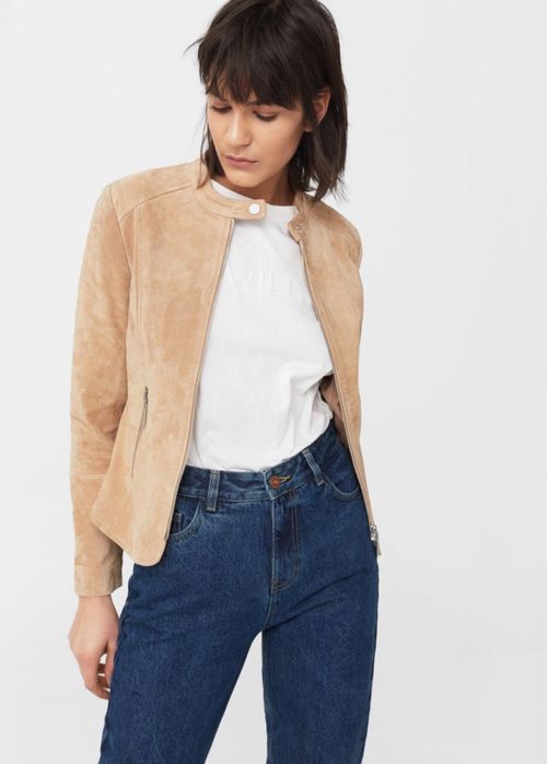 Замшева куртка Mango 36