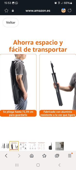 Conjunto de dois Tripés