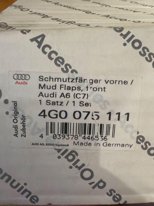 Nowe chlapacze Audi A6 C7 przód + tył ORYGINAŁ