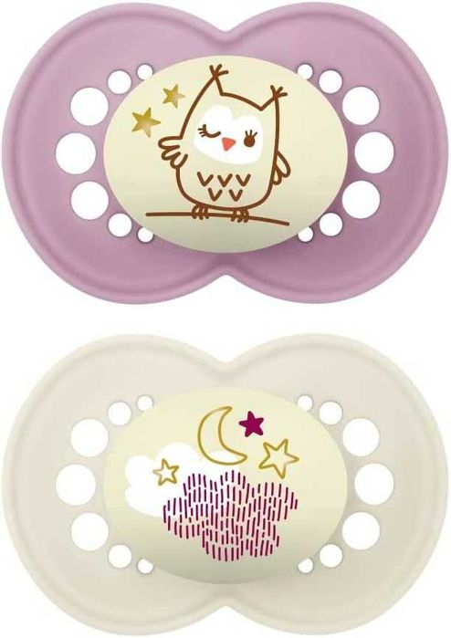 Mam Original smoczek świecący w ciemności 2szt 6m+