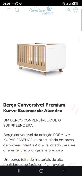 Berço de madeira