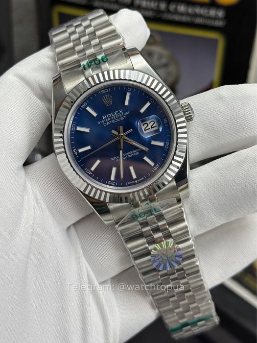 Годинник Rolex Datejust 41 mm  Blue Dial Ролекс