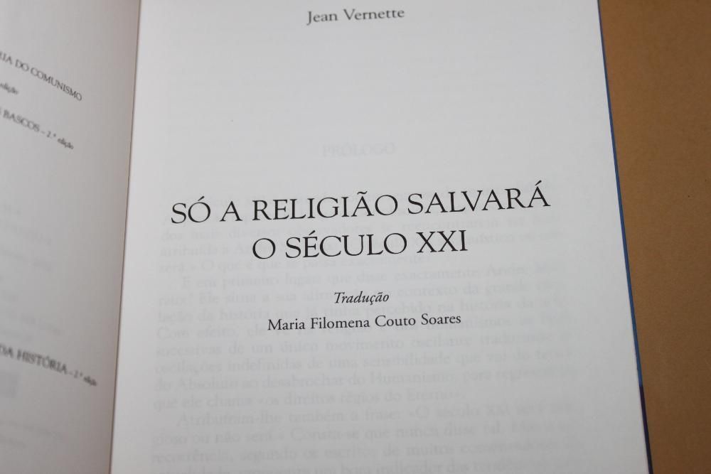 Só a Religião Salvará o Século XXI de Jean Vernette