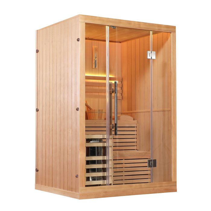 SAUNA FIŃSKA LUXOR M z Piecem  3,5KW 130x120x200cm