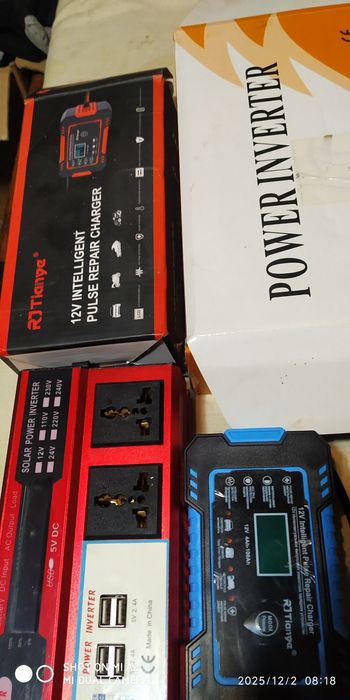 Продам зарядное+ инвектор 12 220 750ватт