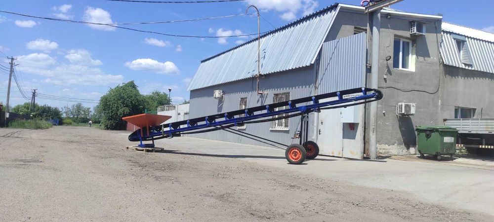 Погрузчик ленточный конвейер, стрічковий для завантаження барж,вагонів