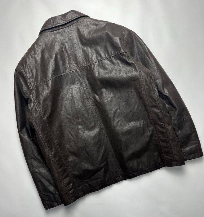 •Alpha Industries• Кожана куртка Leather jacket вінтаж vintage 90ті рокі