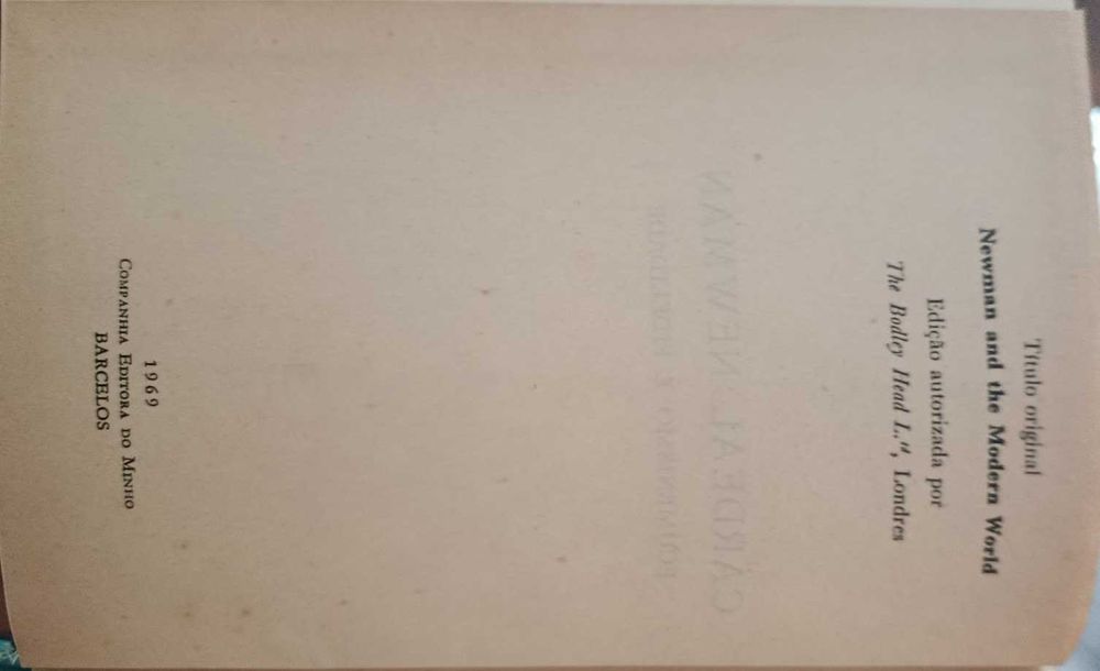 Cardeal Newman, Ecumenismo e Fidelidade, Christopher Hollis