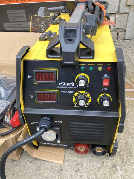 Інверторний зварювальний напівавтомат(MIG/MAG,MMA,350A)SturmAW97PA350P
