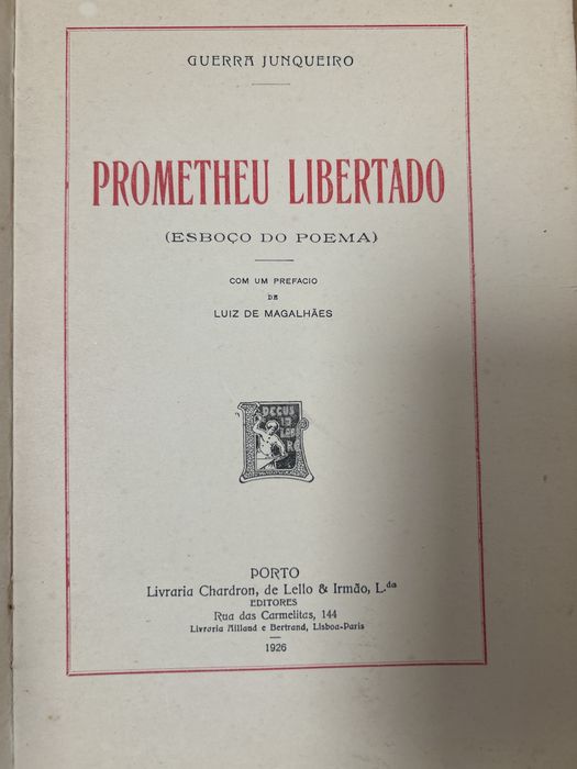 Prometheu libertado - Guerra Junqueiro