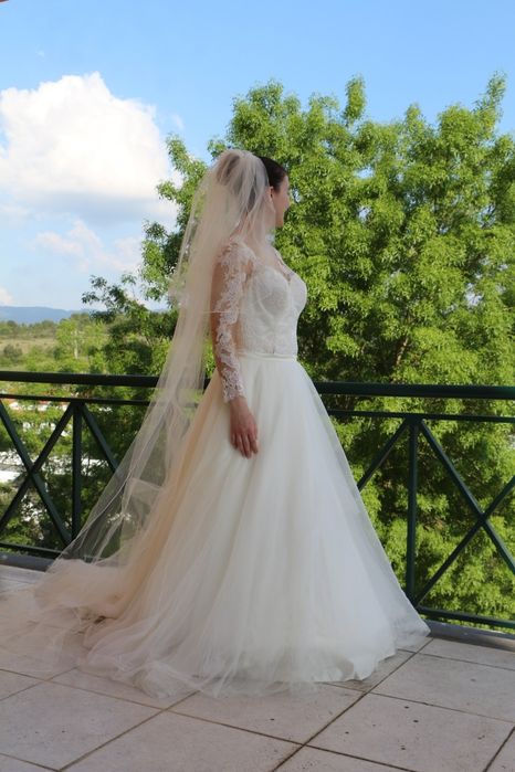 Vestido de noiva dois em um
