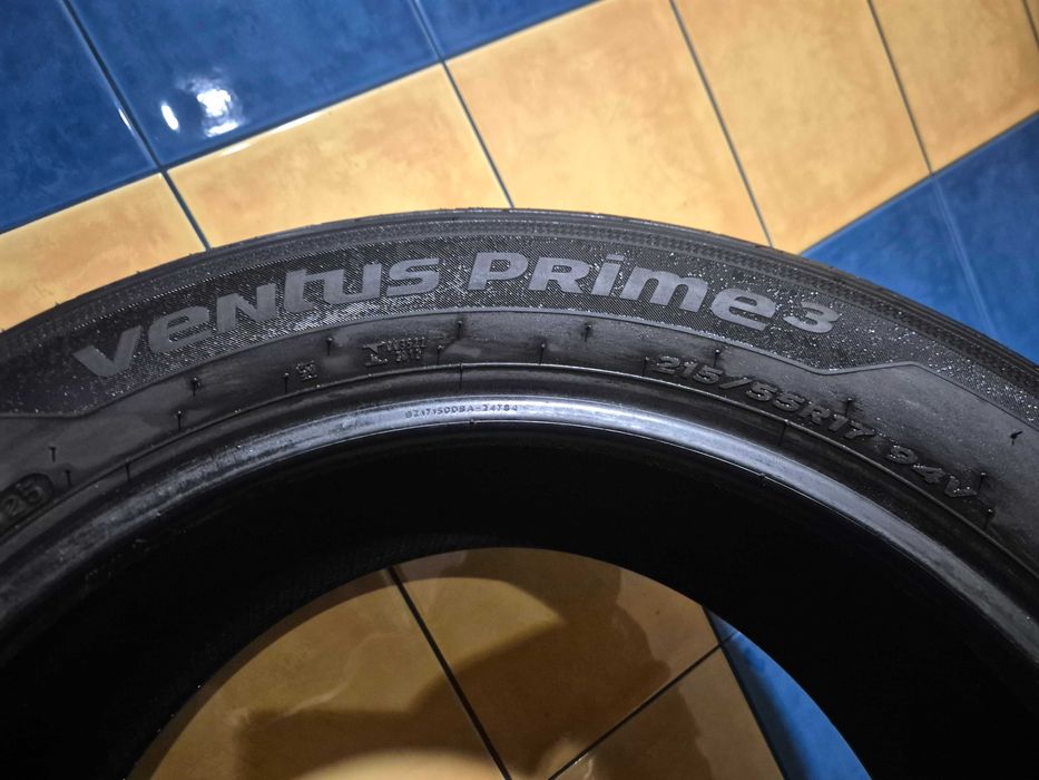 Komplet opon letnich Hankook 215/55 R17 – stan idealny, rocznik 2025