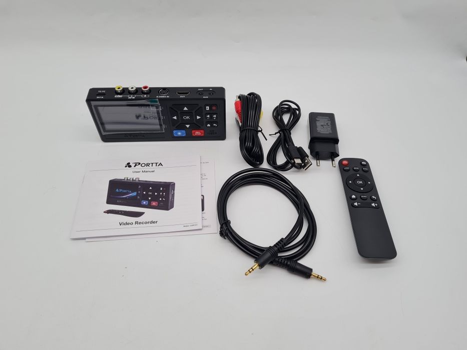 Konwerter VHS na format cyfrowy Portta CHR101 z pilotem 1080p