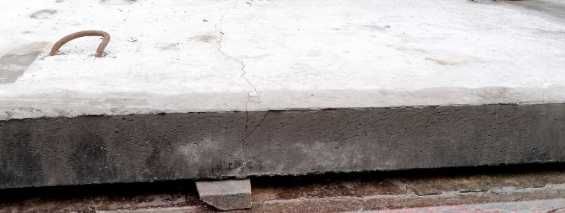 Бетонна плита ПП 12х22 з дефектом (тріщина)