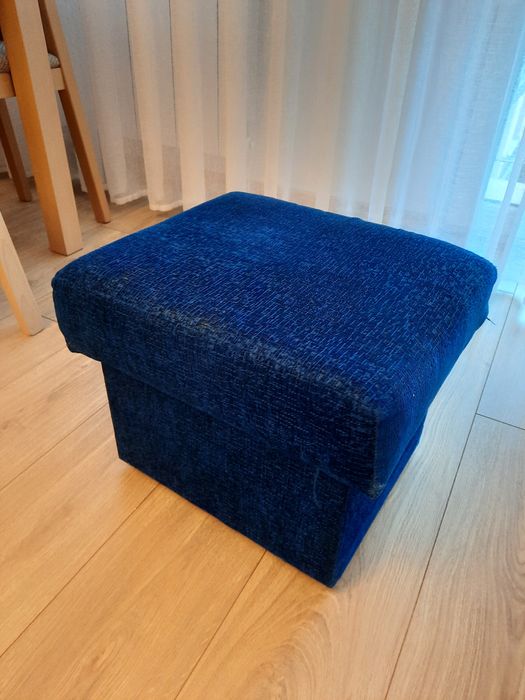 Pufa otwierana niebieska