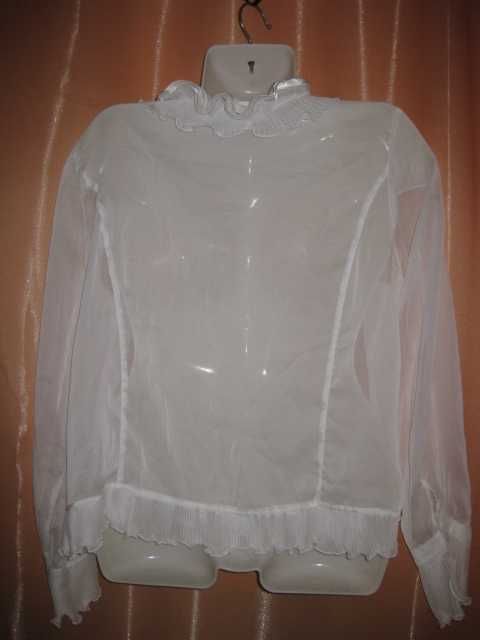 шикарна прозора сексі блузка пеньюар нарядна легка великий розмір 12UK