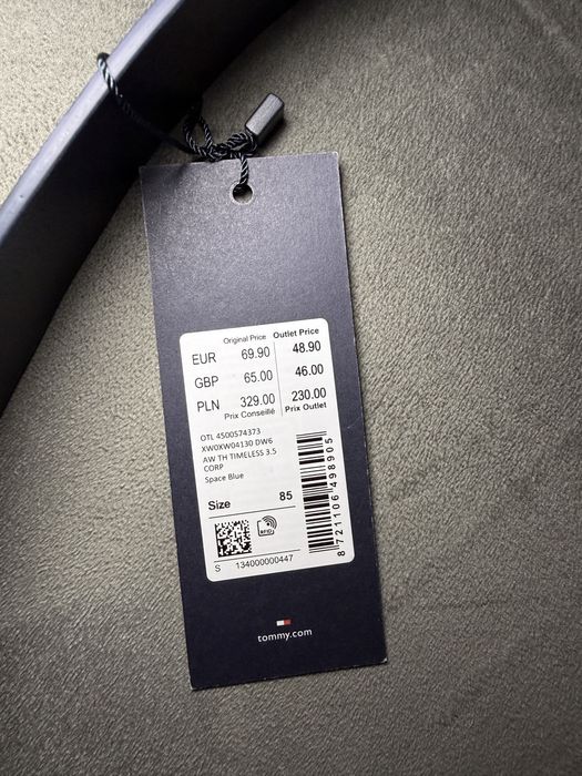 Tommy hilfiger Оригинал denton enamel flag leather belt пояс,ремень,ремінь оригінальний Томмі,Томі Хілфігер,Томи Хилфигер