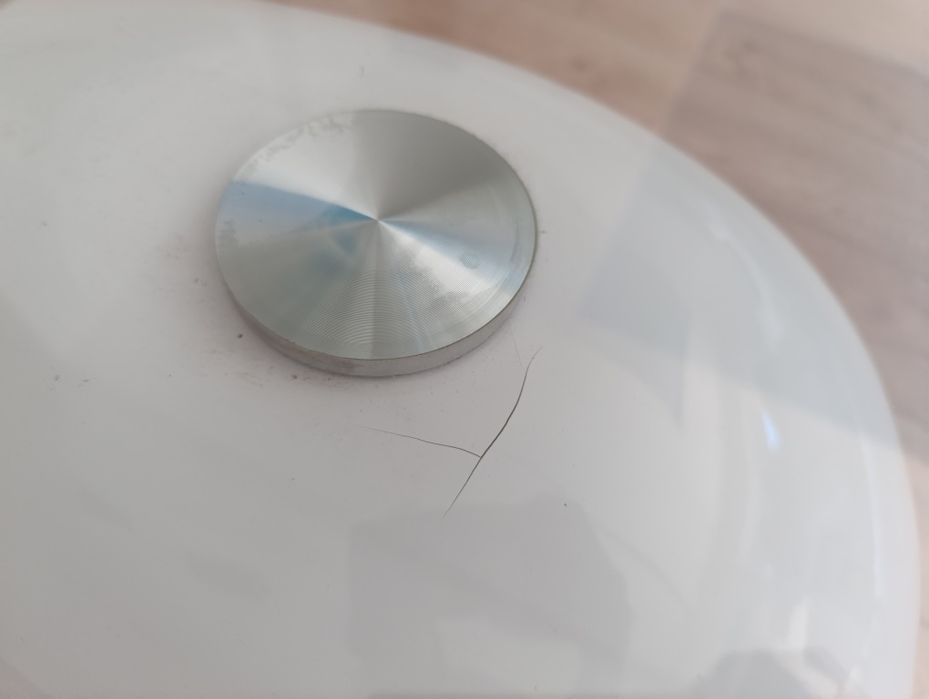 Mesa de centro oval branca