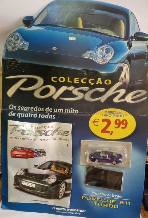 Lote 2 miniaturas Porsche 1:43 – Colecção Porsche DeAgostini, seladas com fascículo