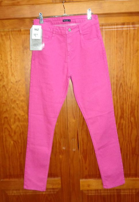 Calças de ganga rosa da MO para mulher tamanho 38  (Nova com etiqueta)