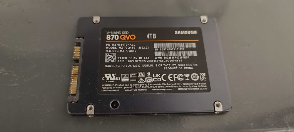 SSD 4tb Samsung 870 qvo