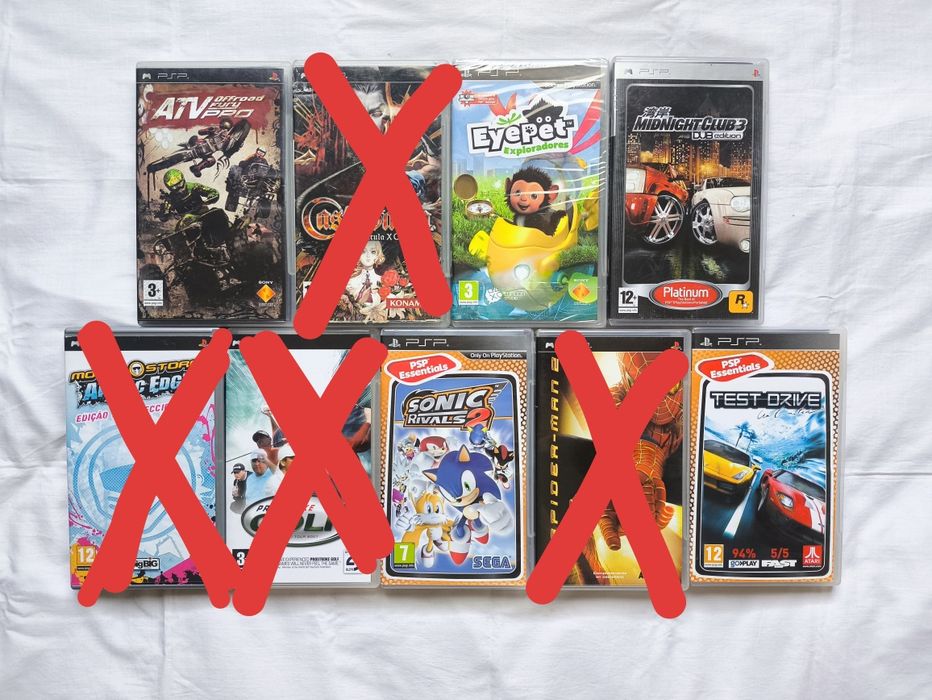 Vários Jogos PlayStation Portable (PSP)