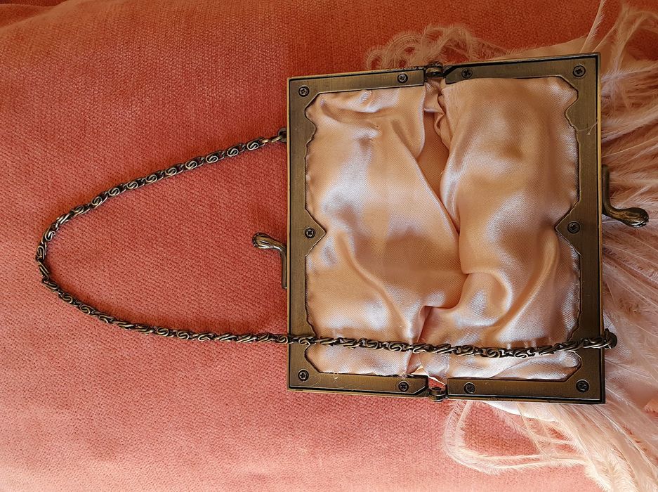 Bolsa de cerimónia - salmão - nunca usada