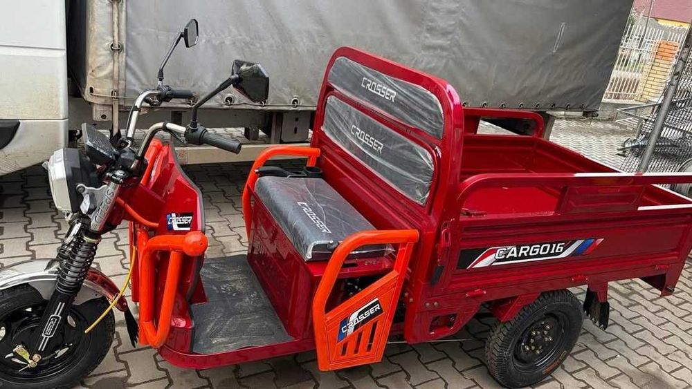 Грузовой электро скутер Crosser Cargo MAX 60V58A Cargo 16 Серый 2026