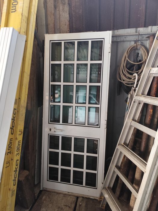 Porta e janela de alumínio de vidro simples