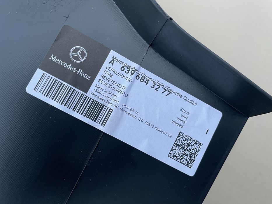 Подкрылок передней рестайл на VITO-VIANO W639