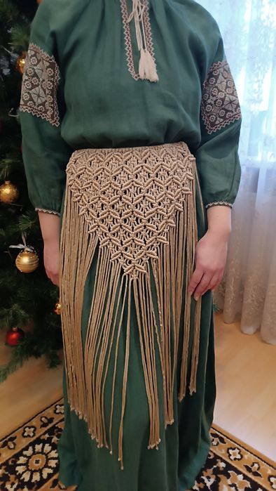 Припинда/припинка/пояс ручної роботи у техніці макраме