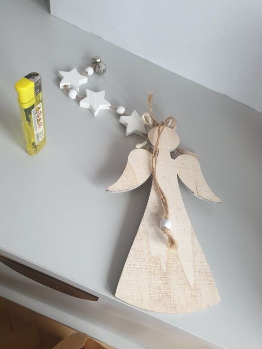 Anioł aniołek zawieszka dzwoneczek ozdoby świąteczne