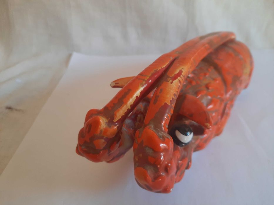 Tampa de Lagosta em faiança de Sacavem