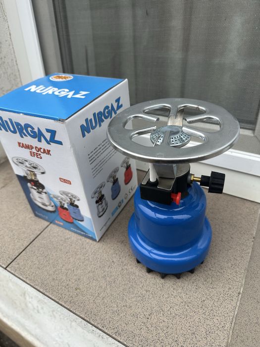 Газова туристична плитка-обігрівач з пʼєзо Nurgaz