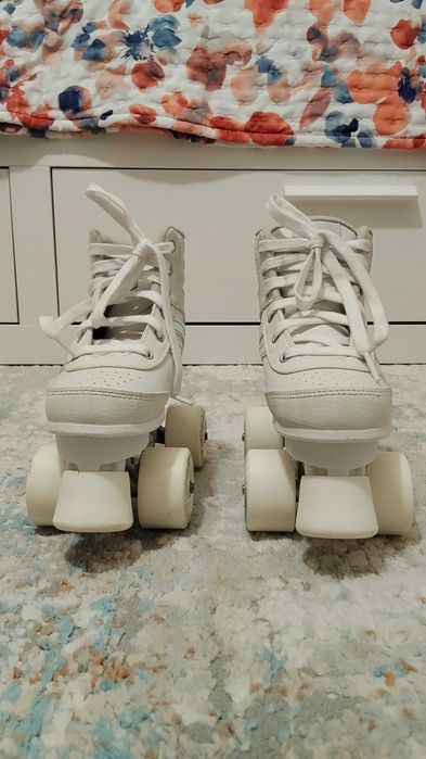 patins 4 rodas Oxelo QUAD 100 para criança - tamanho 32
