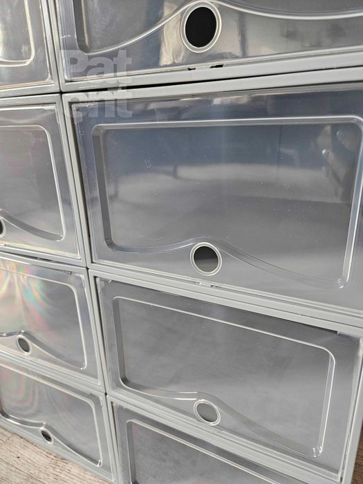 Organizery 10 sztuk pudełka do przechowywania szare dom modułowe