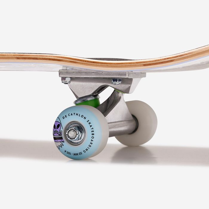 SKATE CRIANÇA 3-7 ANOS CP100 MINI SKATOPIA TAMANHO 7,25" CINZENTO