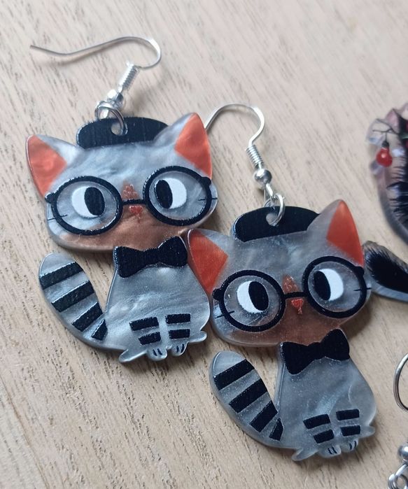 Kolczyki dla kociary