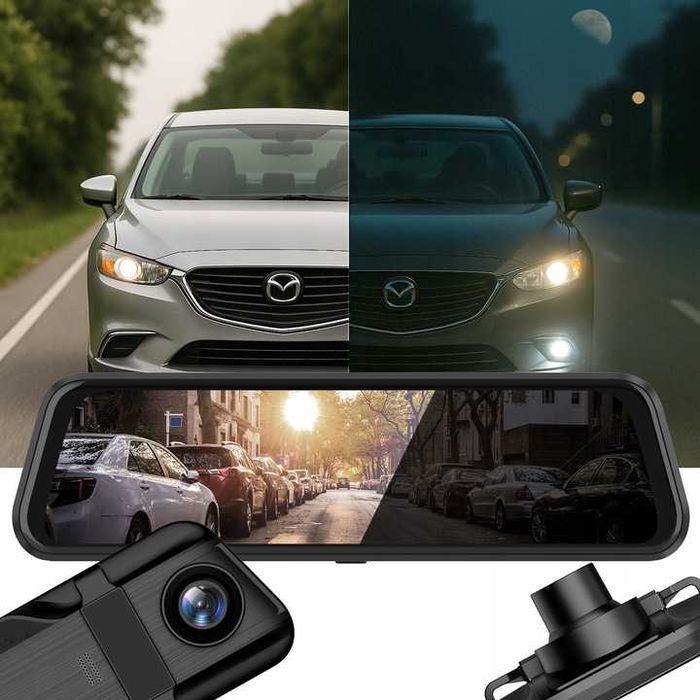 Rejestrator video  DVR F610 BLOW Lusterko ekran 10"  Kamera cofania