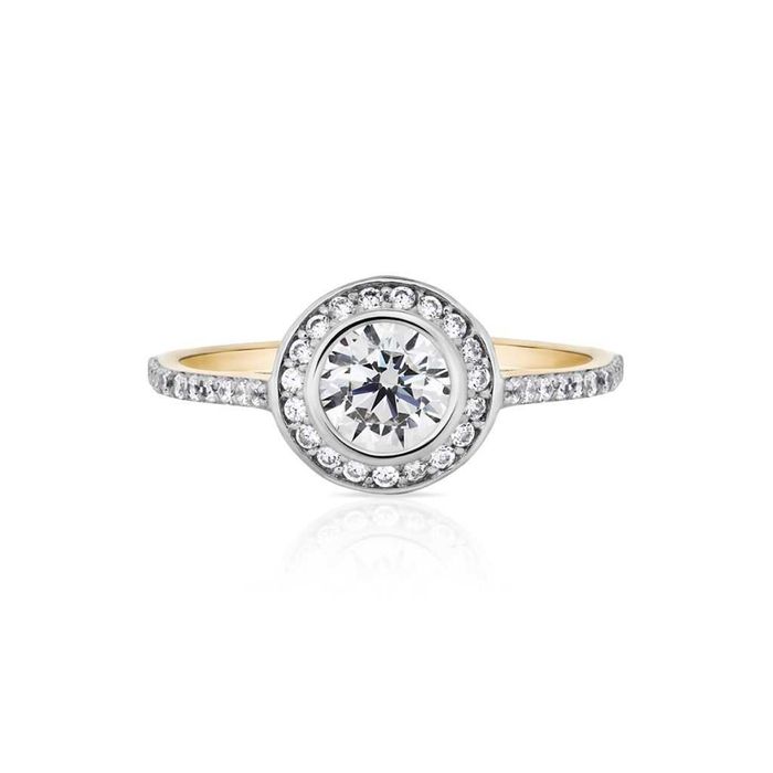 W.Kruk NOWY Luksusowy ZŁOTY pierścionek zaręczynowy rozmiar 17 metki