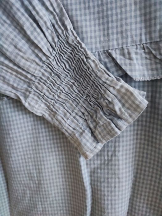 Camisa Vichy em azuis