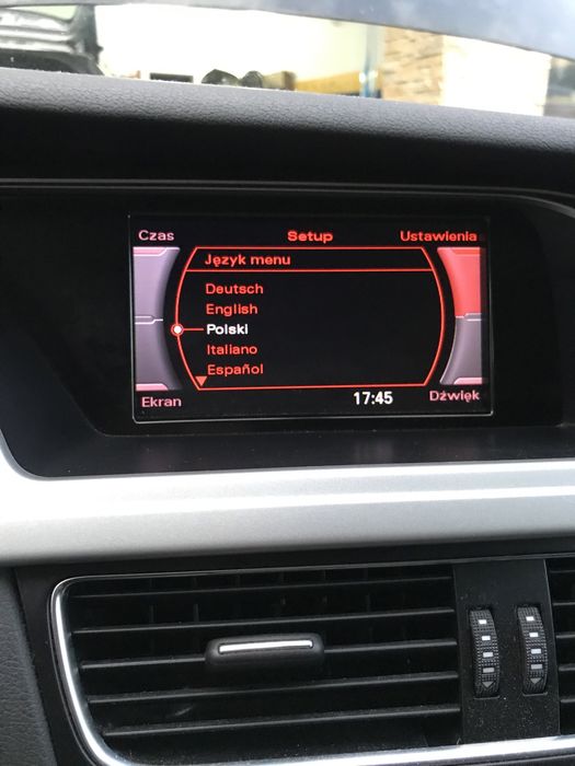 Polskie Menu Audi a4 a5 q5 a6 Radio Concert Symphony MMI
