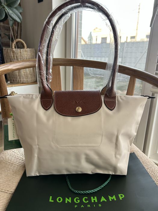 Torebka Longchamp kremowa M