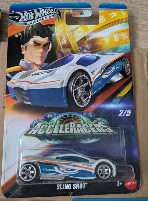 AcceleRacers SLING SHOT 2/5 Hot Wheels Silver series