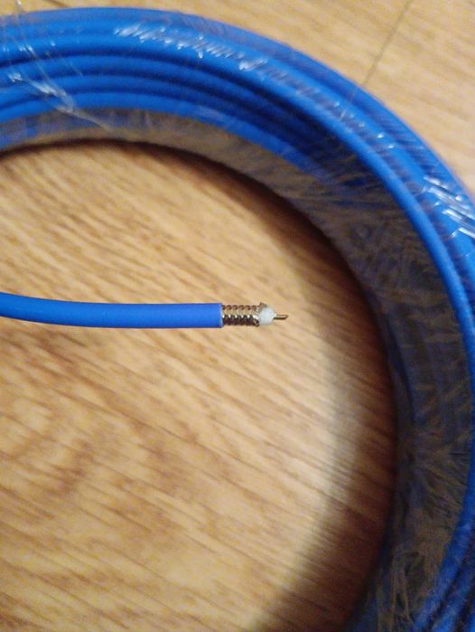 Коаксіальний кабель RG402, 50Ом, внутрішній провідник посріблена мідь